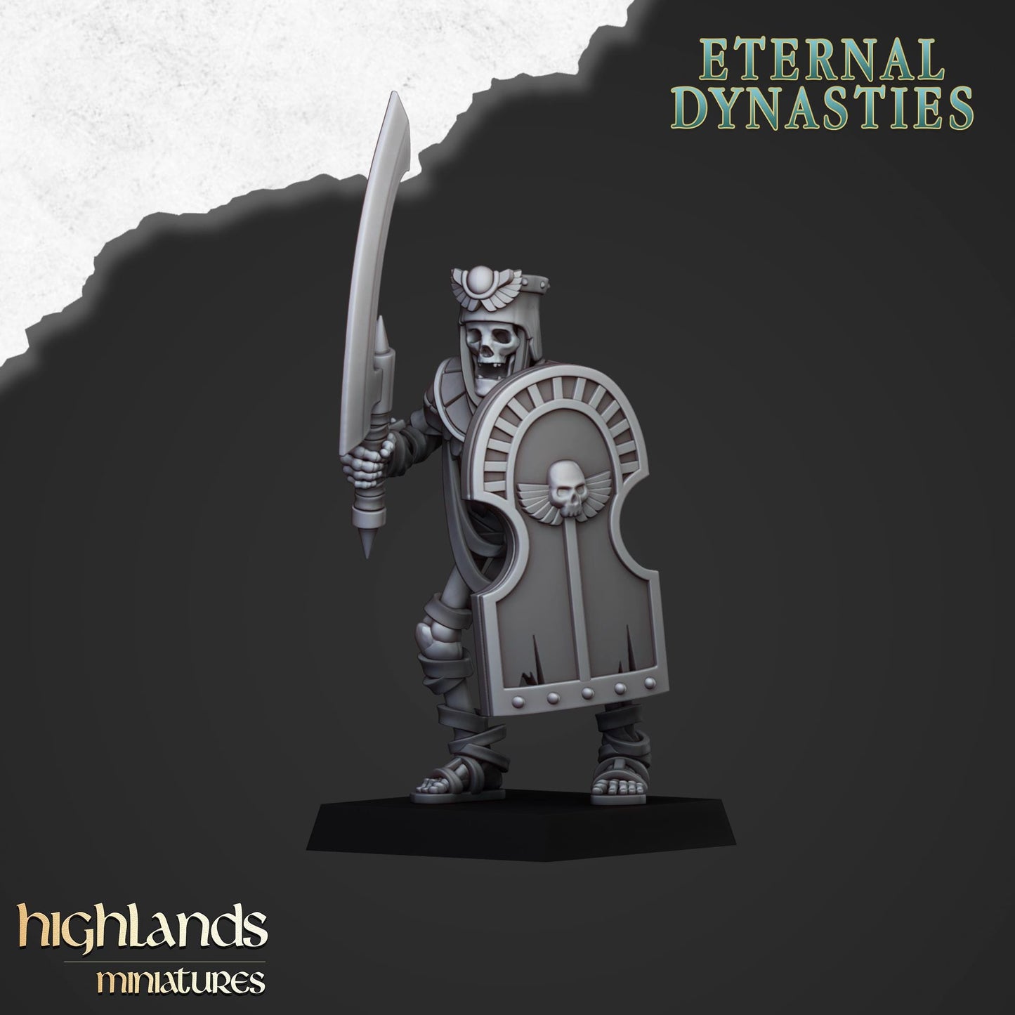 Ancient Guard with Command Group 10 models Highland Miniatures Various Scales (US tariffs are pre-paid by us)