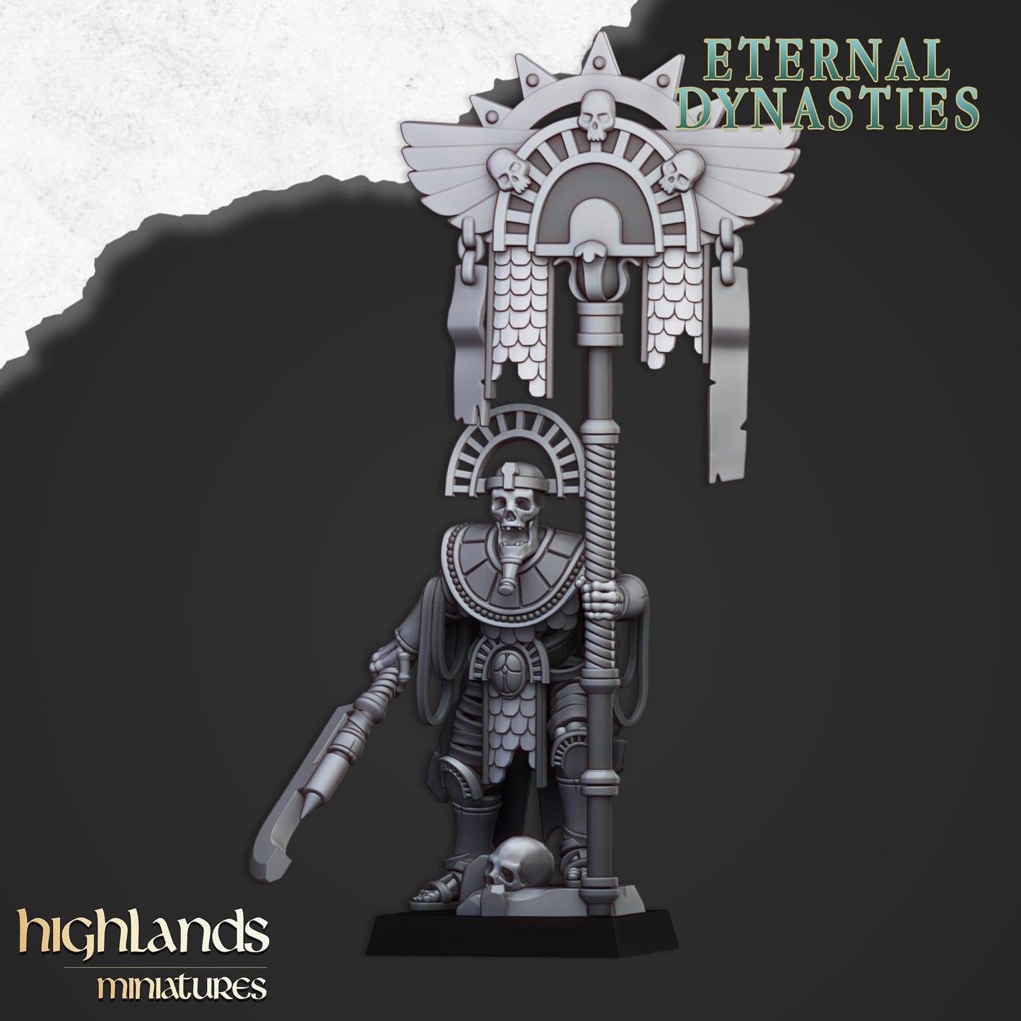 Eternal Pharaoh Banner Highland Miniatures Various Scales (US tariffs are pre-paid by us)