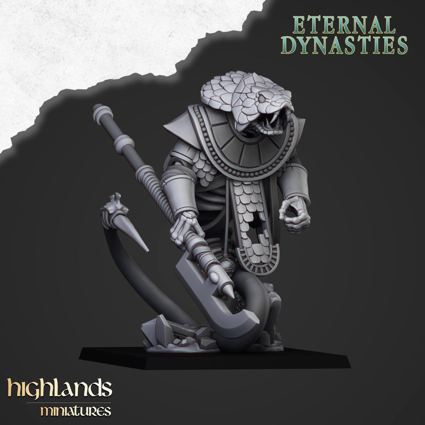 Wadjets Monstrous Infantry 3 models Highland Miniatures Various Scales (US tariffs are pre-paid by us)