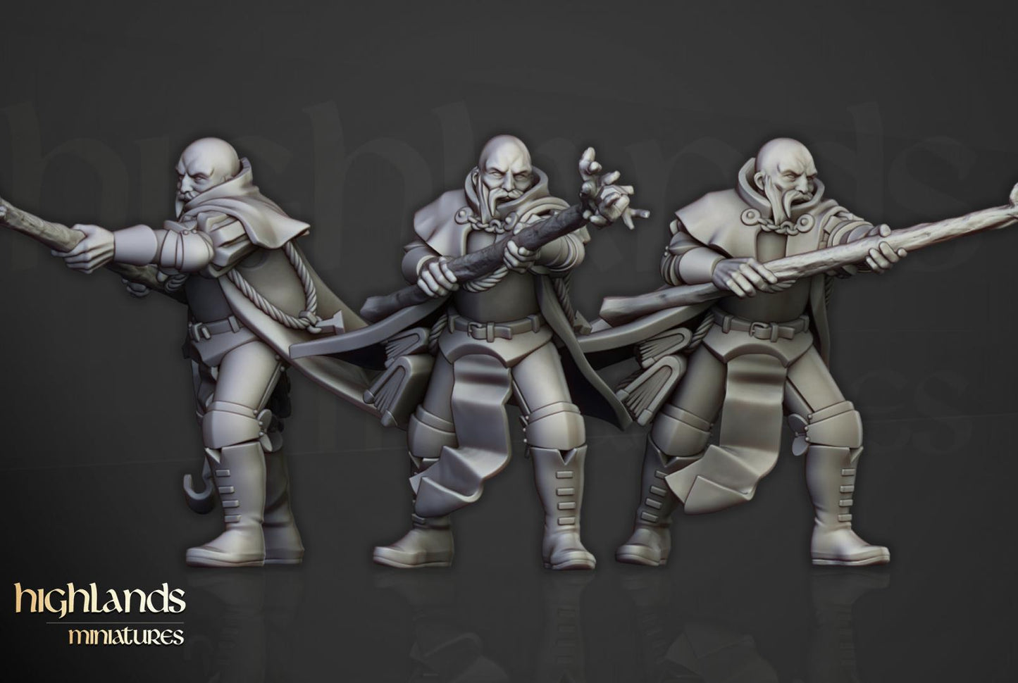 Sunland Battle Wizard on Foot Highland Miniatures Hero Various Scales (US tariffs are pre-paid by us)