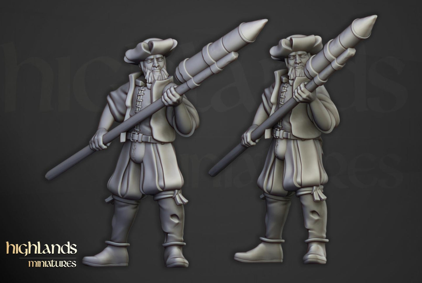 Sunland Rocket Launcher Highland Miniatures Various Scales (US tariffs are pre-paid by us)