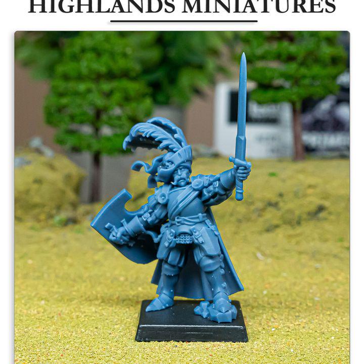 Sunland General on Foot Highland Miniatures Hero Various Scales (US tariffs are pre-paid by us)