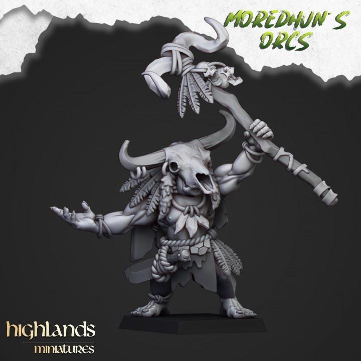 Cave Orc Shaman Highland Miniatures Various Scales (US tariffs are pre-paid by us)