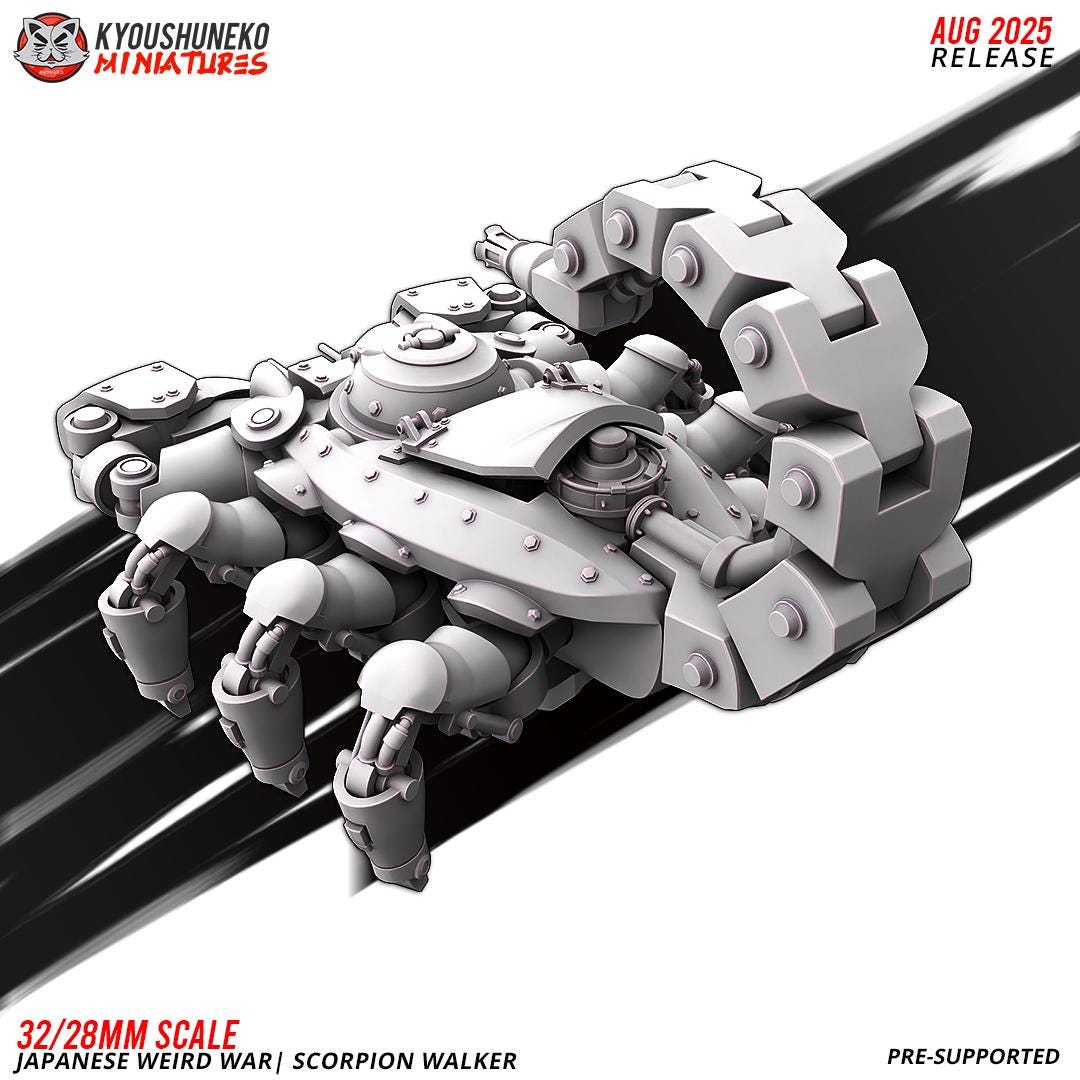 WWII Weird War IJA Japanese Scorpion Walker Various Scales Historical Wargaming (US tariffs are pre-paid by us)