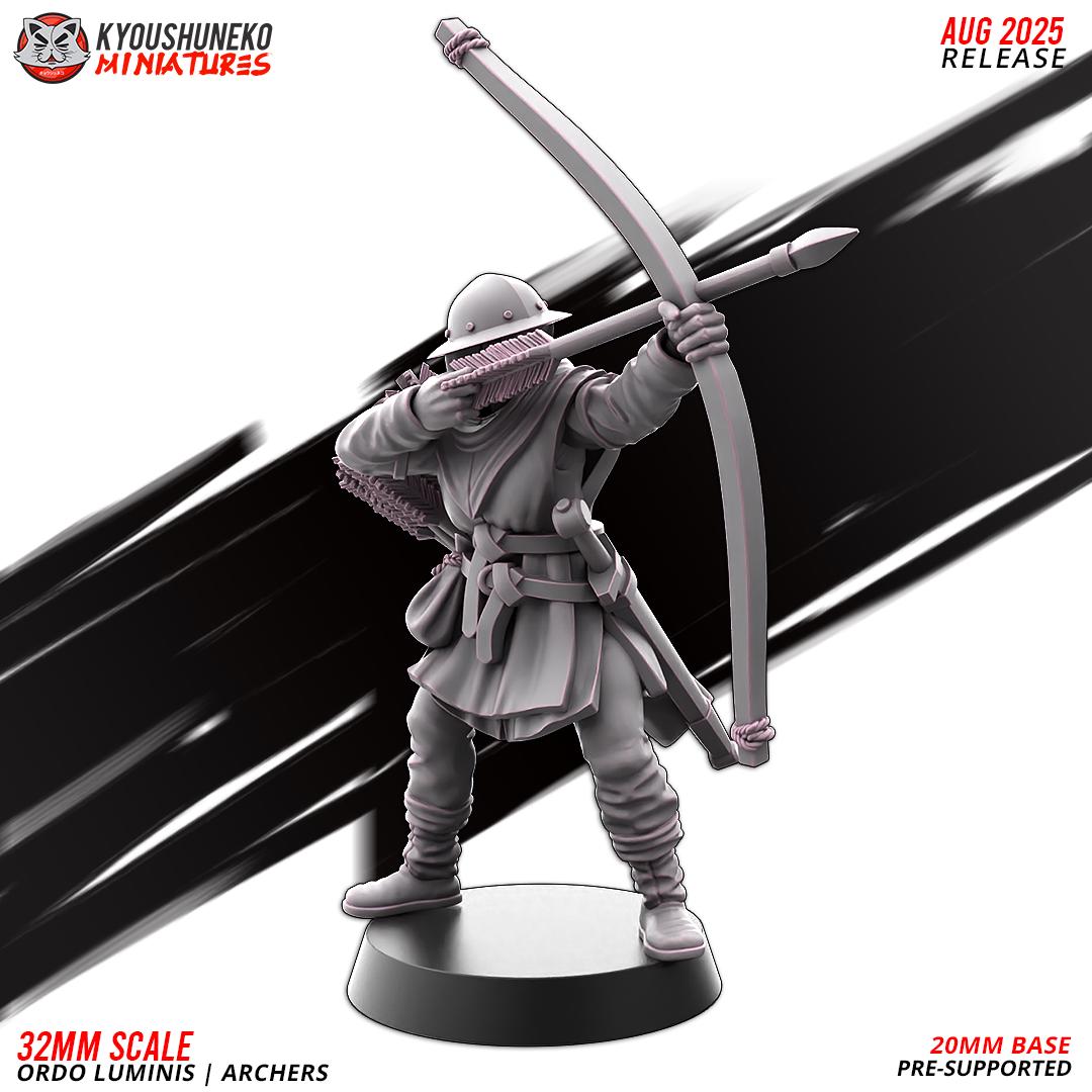 Ancient Chinese Cathay Ordo Luminis Archers Unit (10 models) Various Scales Historical Wargaming (US tariffs are pre-paid by us)