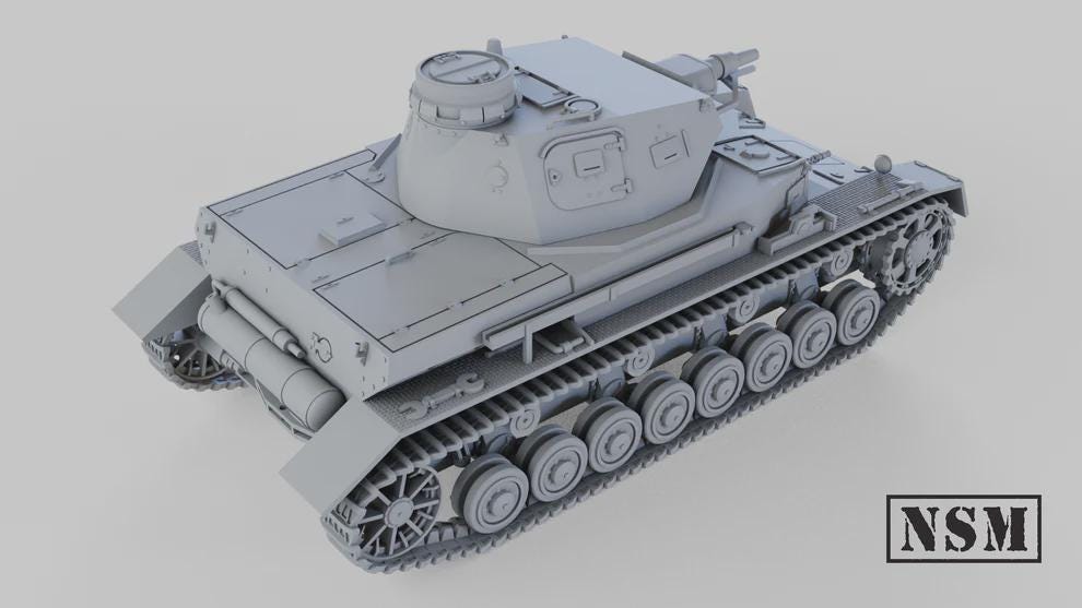 WWII German Panzer IV Ausf D Various Scales Historical Wargaming (US tariffs are pre-paid by us)