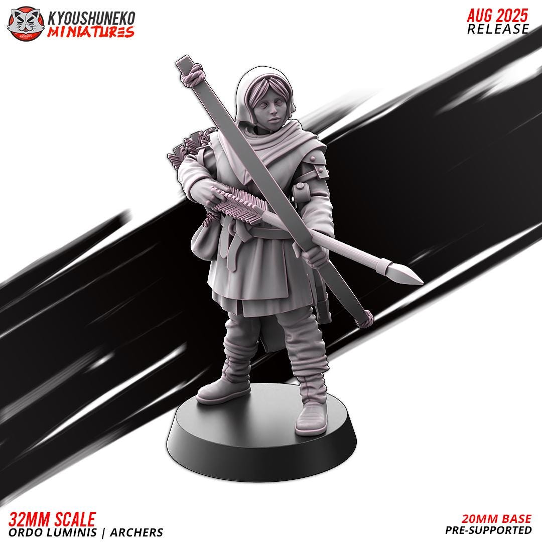 Ancient Chinese Cathay Ordo Luminis Archers Unit (10 models) Various Scales Historical Wargaming (US tariffs are pre-paid by us)