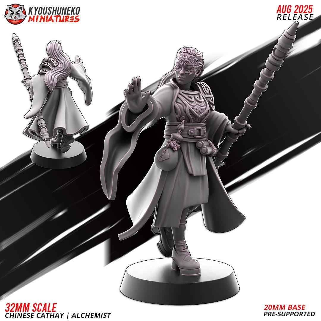 Ancient Chinese Cathay Alchemist (1 model) Various Scales Historical Wargaming (US tariffs are pre-paid by us)