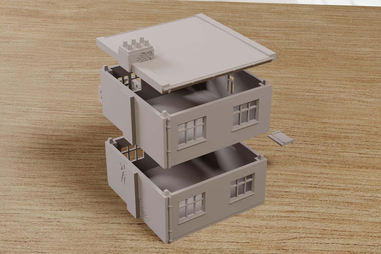 Wargaming Terrain Eastern European Soviet Block House T2 Various Scales Historical Wargaming Modern Cold War (US tariffs are pre-paid by us)