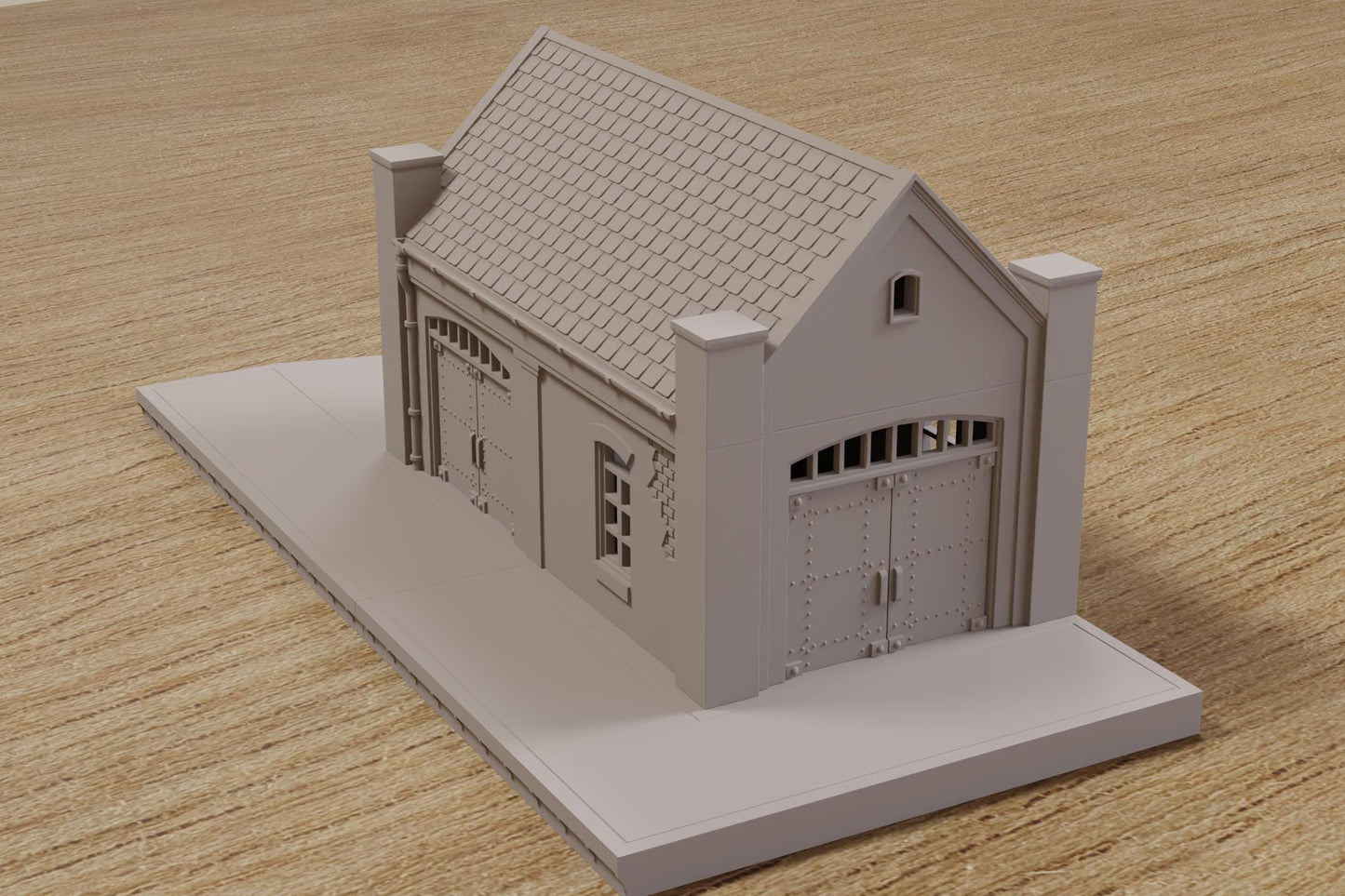 Wargaming Terrain WWII Carentan Train Station Warehouse Various Scales Historical Wargaming (US tariffs are pre-paid by us)