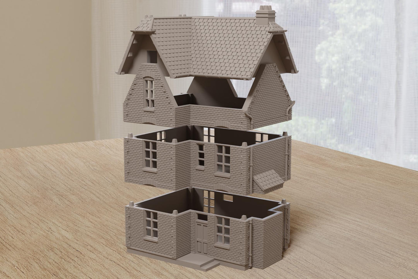 Wargaming Terrain WWII Northern France Townhouse 2 Various Scales Historical Wargaming (US tariffs are pre-paid by us)