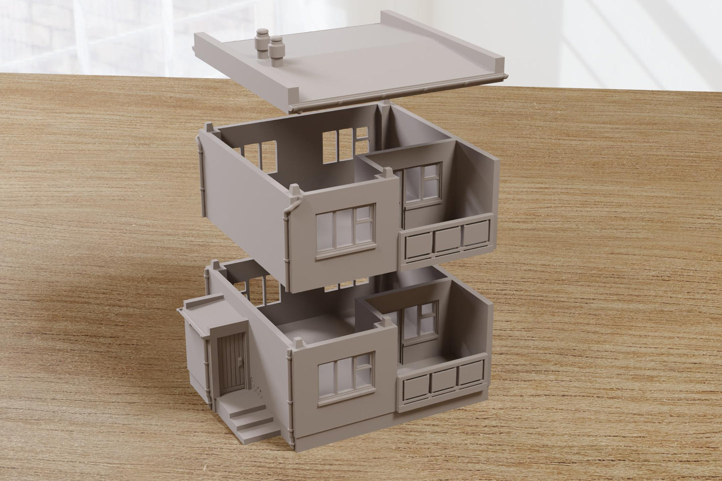 Wargaming Terrain Eastern European Soviet Block House T1 Various Scales Historical Wargaming Modern Cold War (US tariffs are pre-paid by us)