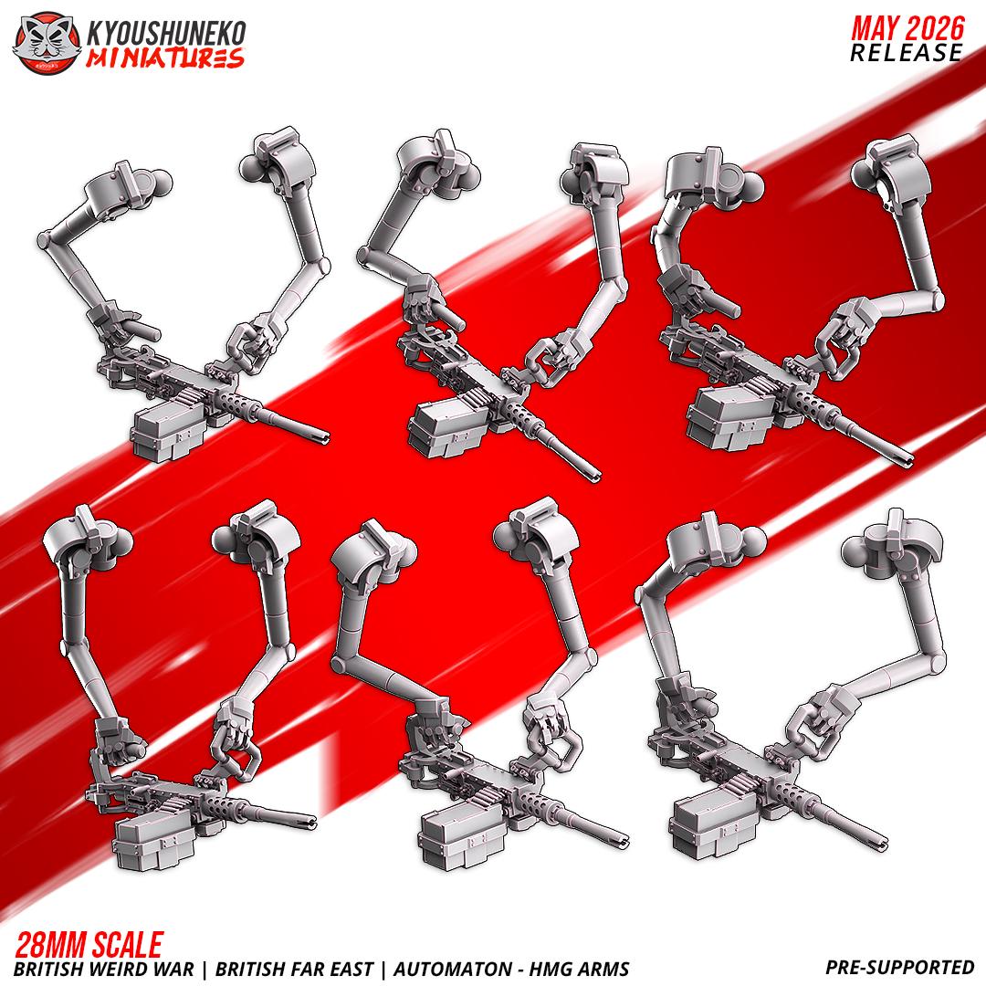Weird War British Far East Automaton HMG Squad (6 models)