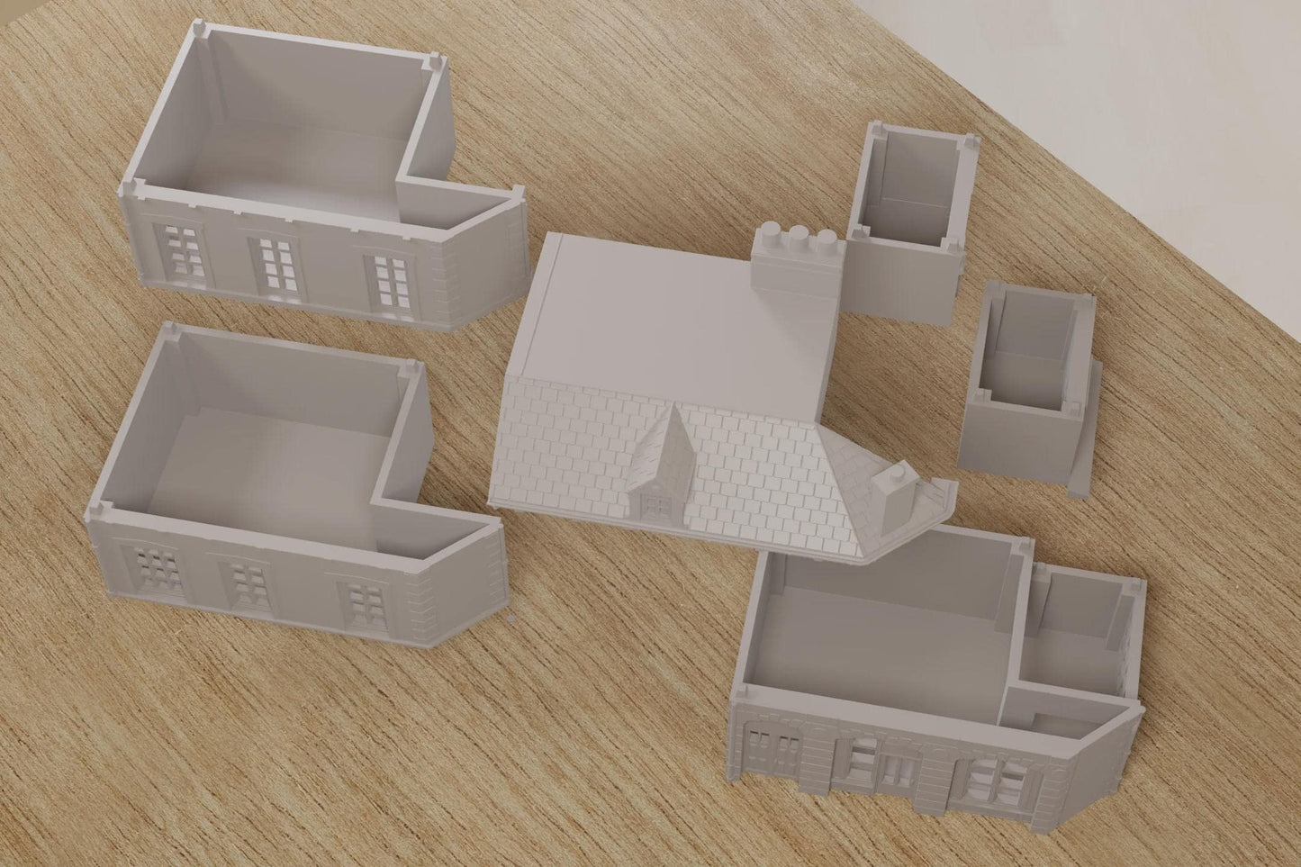 Wargaming Terrain WWII Caen Corner Building 2 Various Scales Historical Wargaming (US tariffs are pre-paid by us)