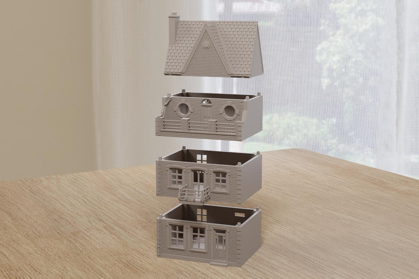 Wargaming Terrain WWII Northern France Townhouse 3 Various Scales Historical Wargaming (US tariffs are pre-paid by us)