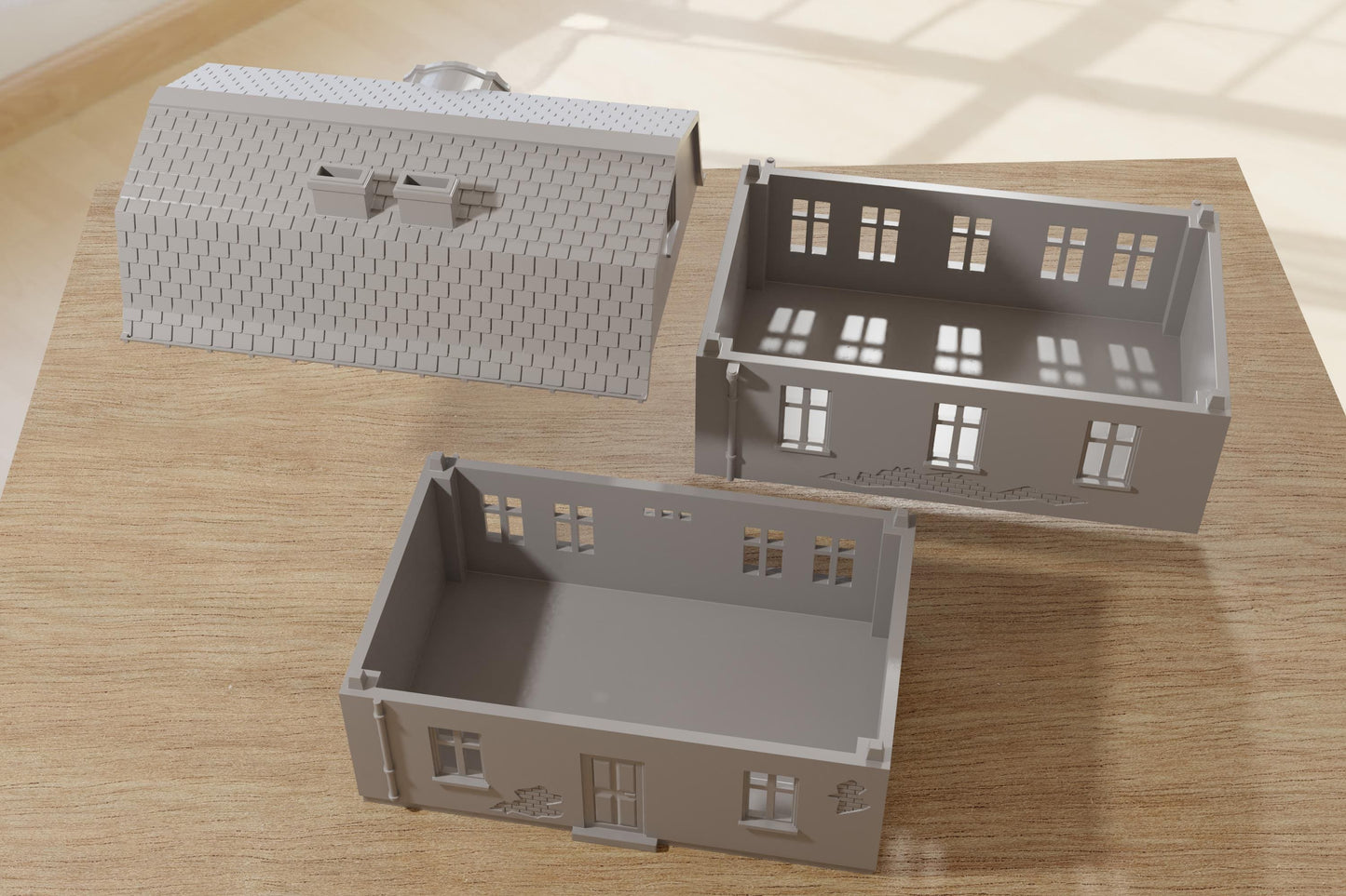Wargaming Terrain WWII Polish Village House 2 Various Scales Historical Wargaming (US tariffs are pre-paid by us)