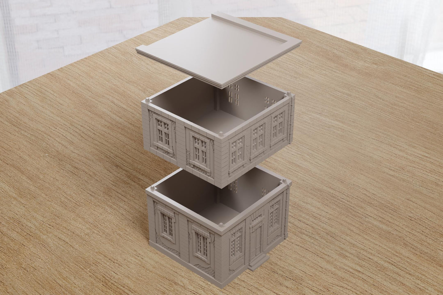 Wargaming Terrain WWII Normandy Bank Building (1 model) Various Scales Historical Wargaming (US tariffs are pre-paid by us)