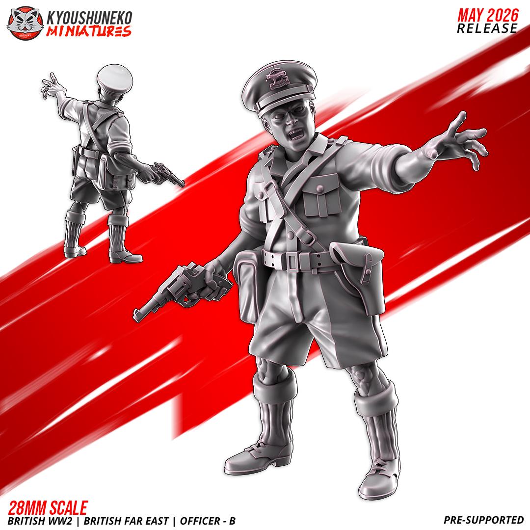 WWII British Far East Officers Set (2 models) Various Scales