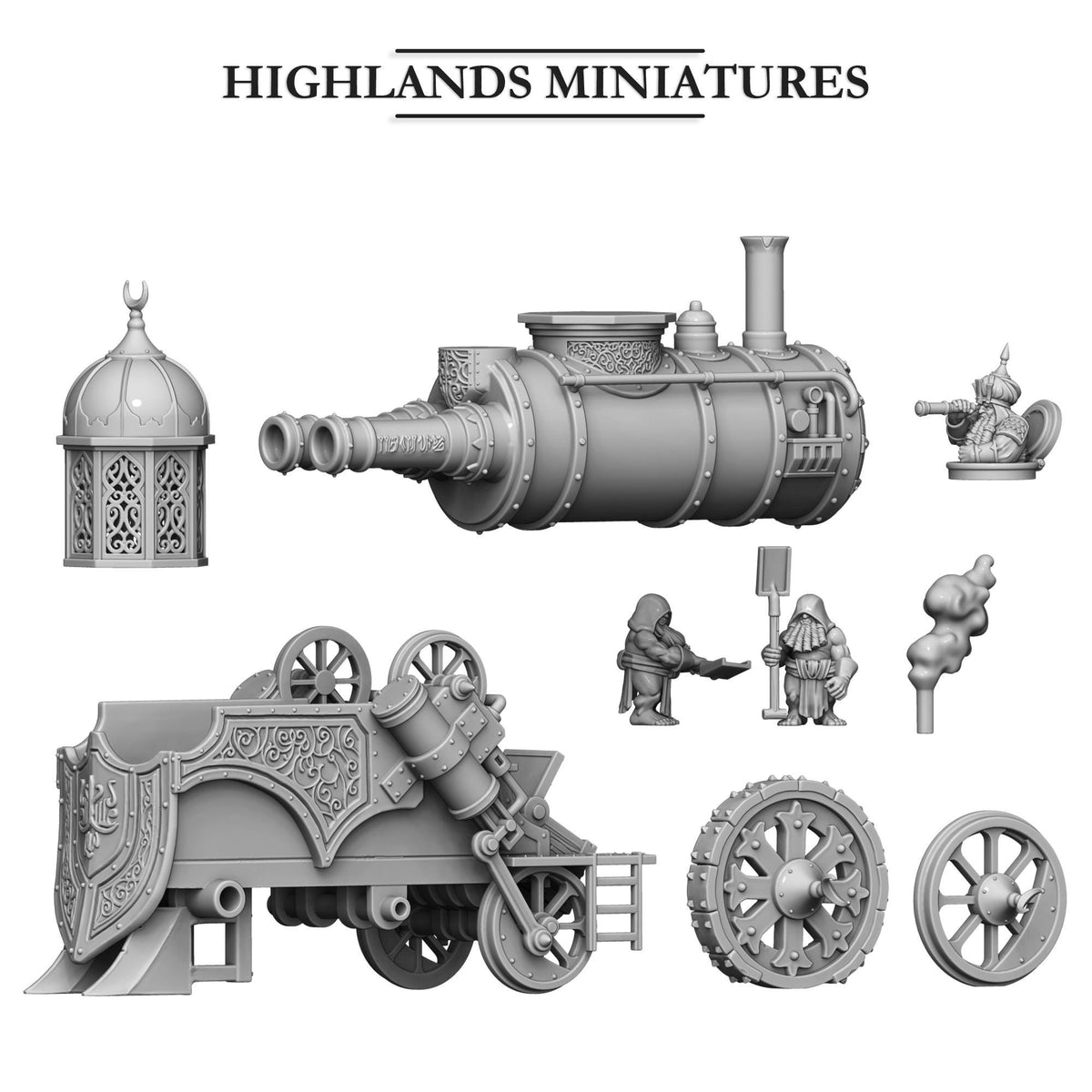 Marduk Iron Engine Tank Highland Miniatures War Machine Various Scales
