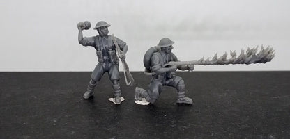 Bolt Action Battlegroup 28mm 8th army assault engineers flamethrower