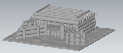 Bolt Action Battle Group 28mm 20mm Chain of Command Bunker Défense set (3)