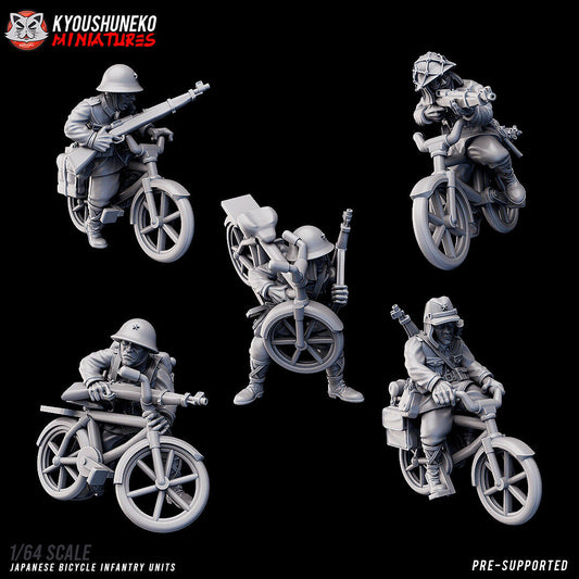 Bolt Action 28mm Japanese Bicycle Infantry Units ww2 (5)