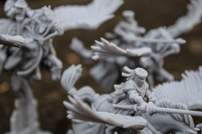 28mm Highland Miniatures Pegasus Knights (3) Fantasy DnD suitable for WFB AOS