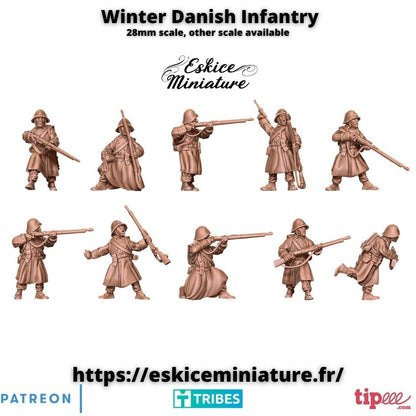 BattlegroupBolt Bolt Action Chain of Command Winter Dannish Infantry
