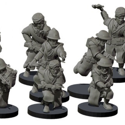 Bolt Action Battlegroup French Moroccan Goumiers Squad (10)
