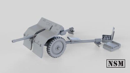 Bofors 37mm Gun  Bolt Action Chain of Command28mm