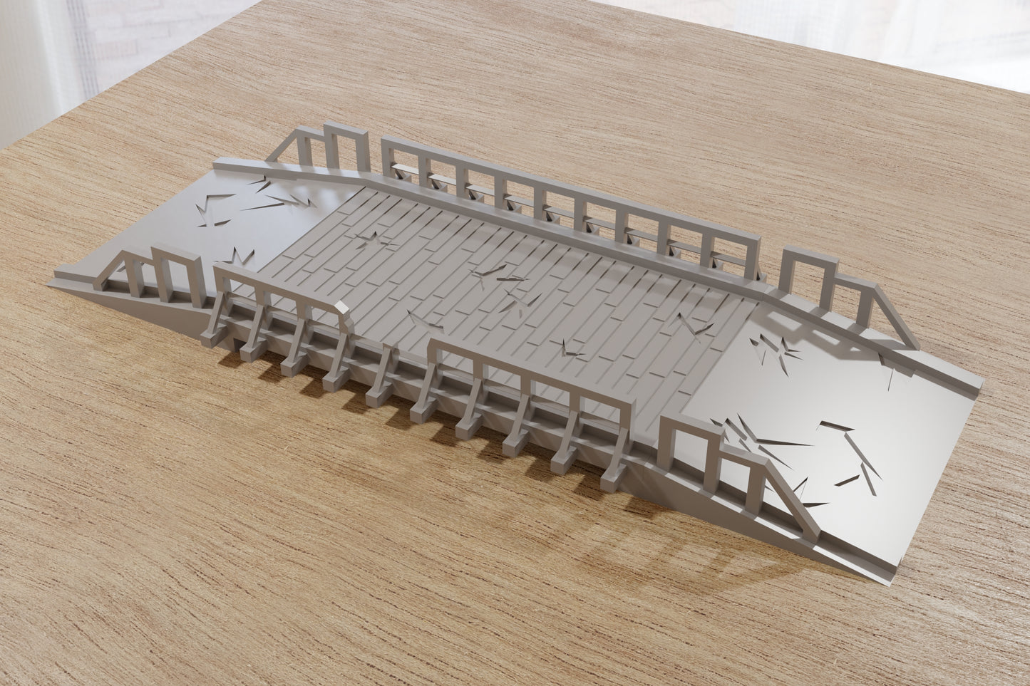 Wargaming Terrain WWII Wooden Bridge Various Scales Historical Wargaming (US tariffs are pre-paid by us)