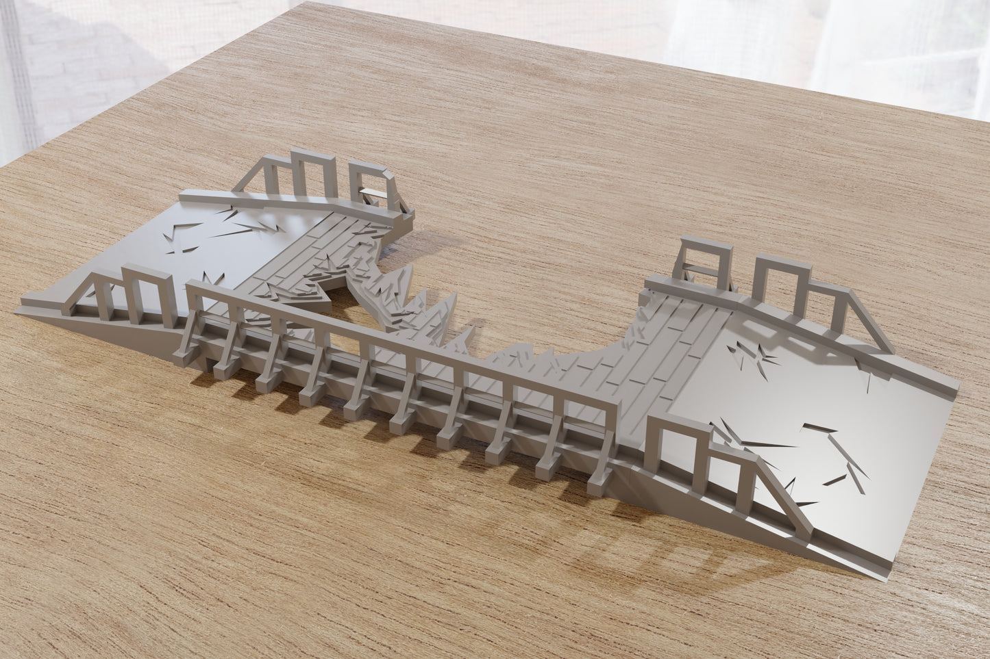 Wargaming Terrain WWII Wooden Bridge Various Scales Historical Wargaming (US tariffs are pre-paid by us)