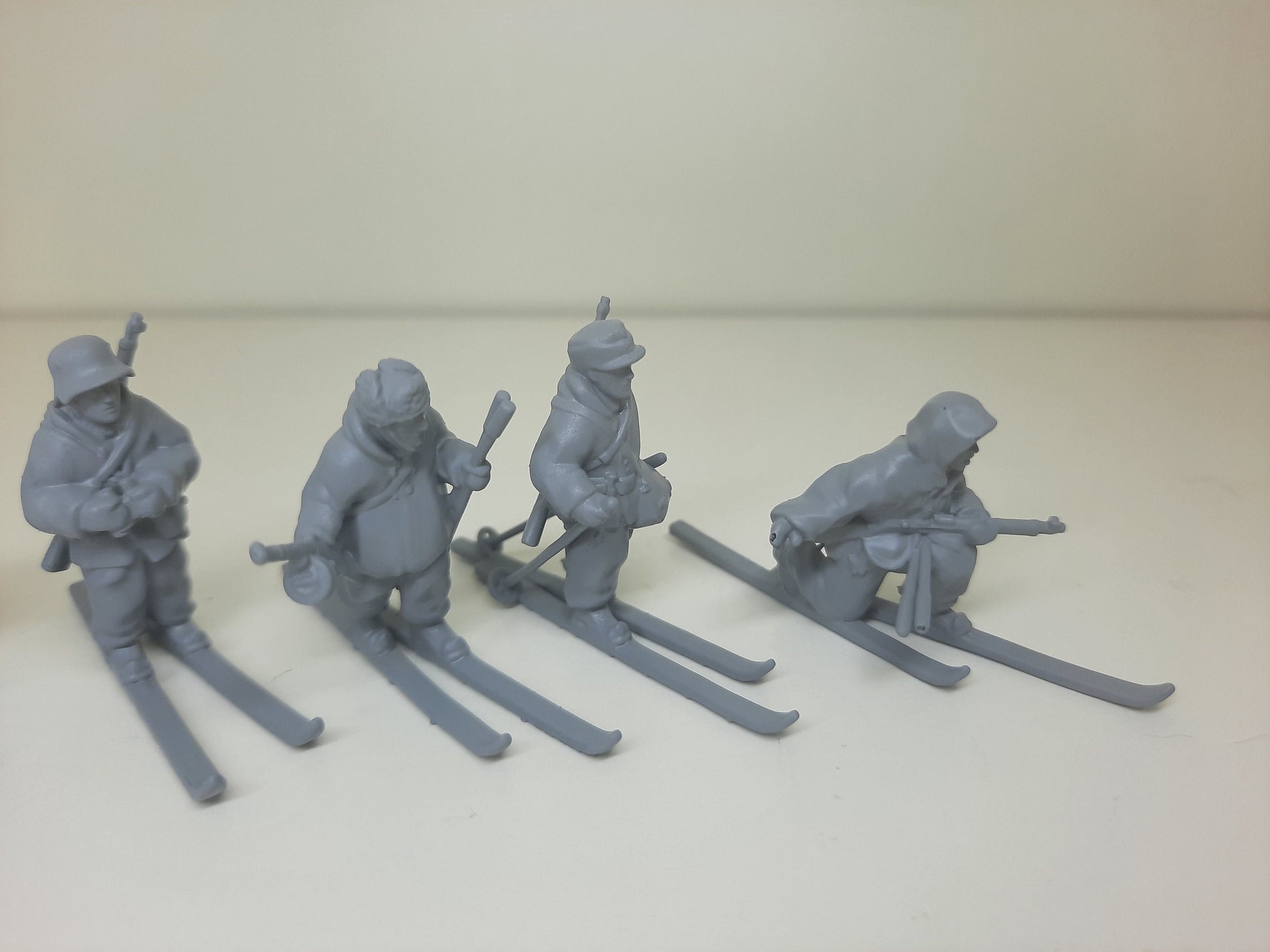 WWII Finnish Skiers Squad (5 models) Various Scales Historical Wargaming (US tariffs are pre-paid by us)