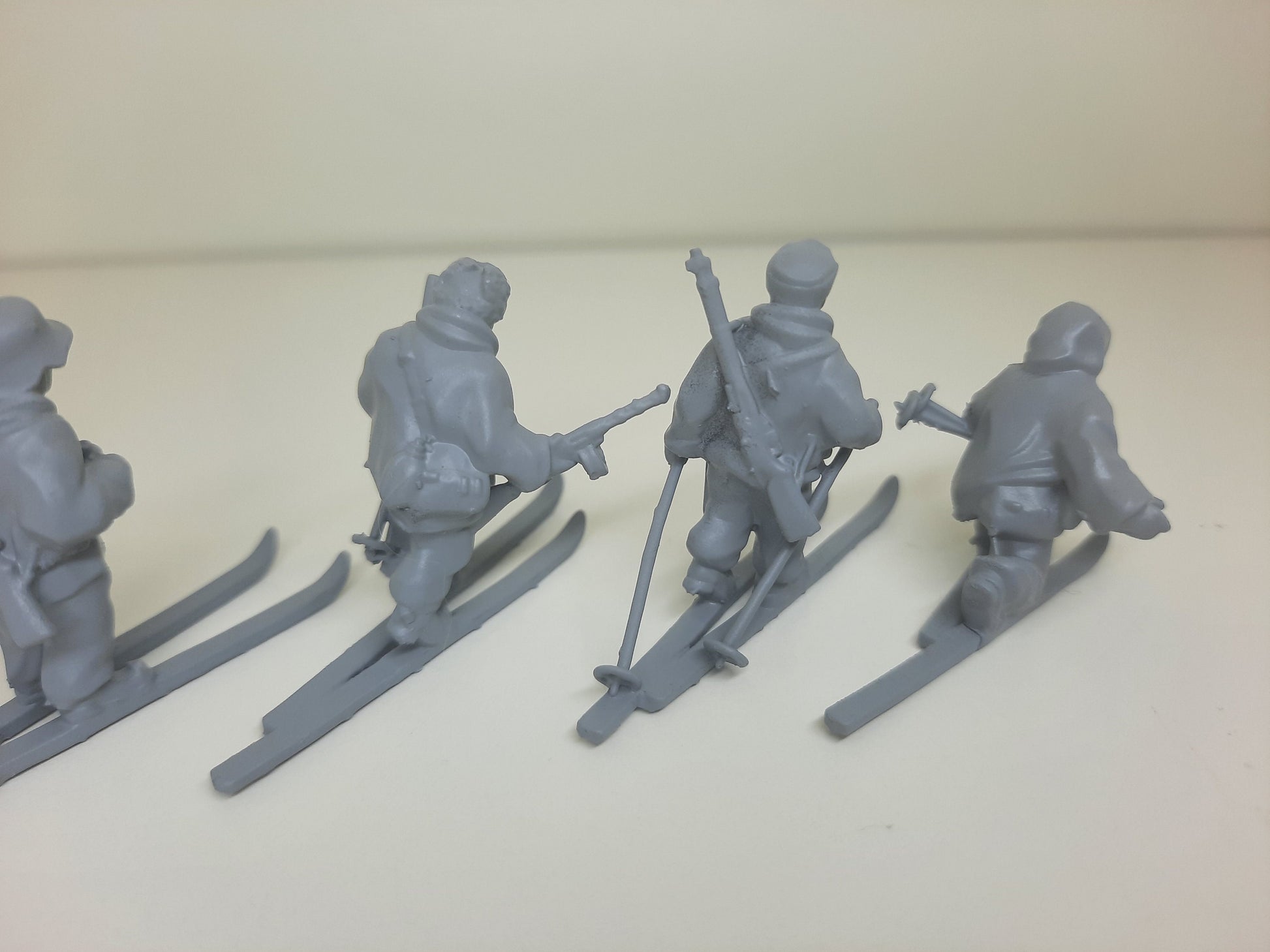 WWII Finnish Skiers Squad (5 models) Various Scales Historical Wargaming
