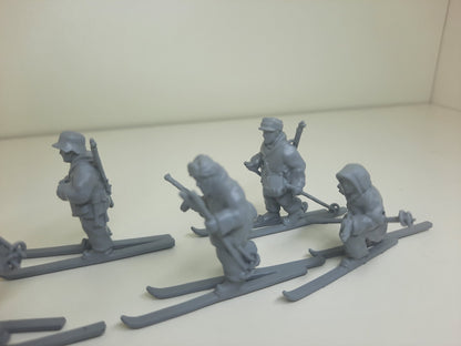 WWII Finnish Skiers Squad (5 models) Various Scales Historical Wargaming
