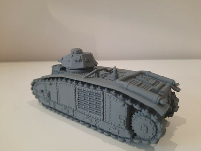WWII French Char B1 Bis Tank Various Scales Historical Wargaming