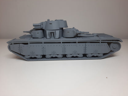 WWII Soviet T35B Tank with Conical Turrets 1939 Various Scales Historical Wargaming