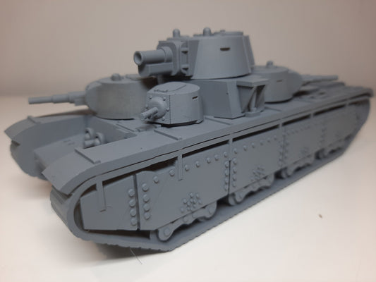 WWII Soviet T35B Tank with Conical Turrets 1939 Various Scales Historical Wargaming