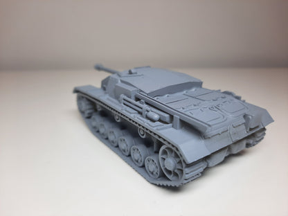 WWII German Stug III C/D 75mm Long Barrel Various Scales Historical Wargaming