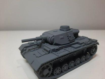 WWII German Panzer III Ausf J Tank Various Scales Historical Wargaming