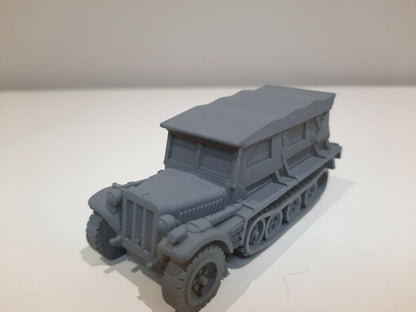 WWII German Sd. Kfz 10 Artillery Tractor Various Scales Historical Wargaming (US tariffs are pre-paid by us)
