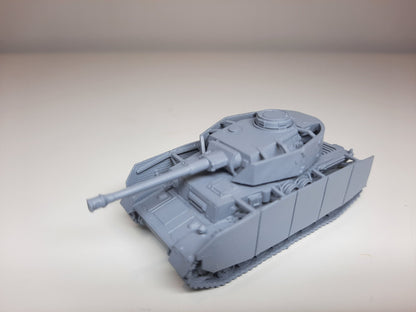WWII German Panzer IV Ausf H Schurzen Tank Various Scales Historical Wargaming