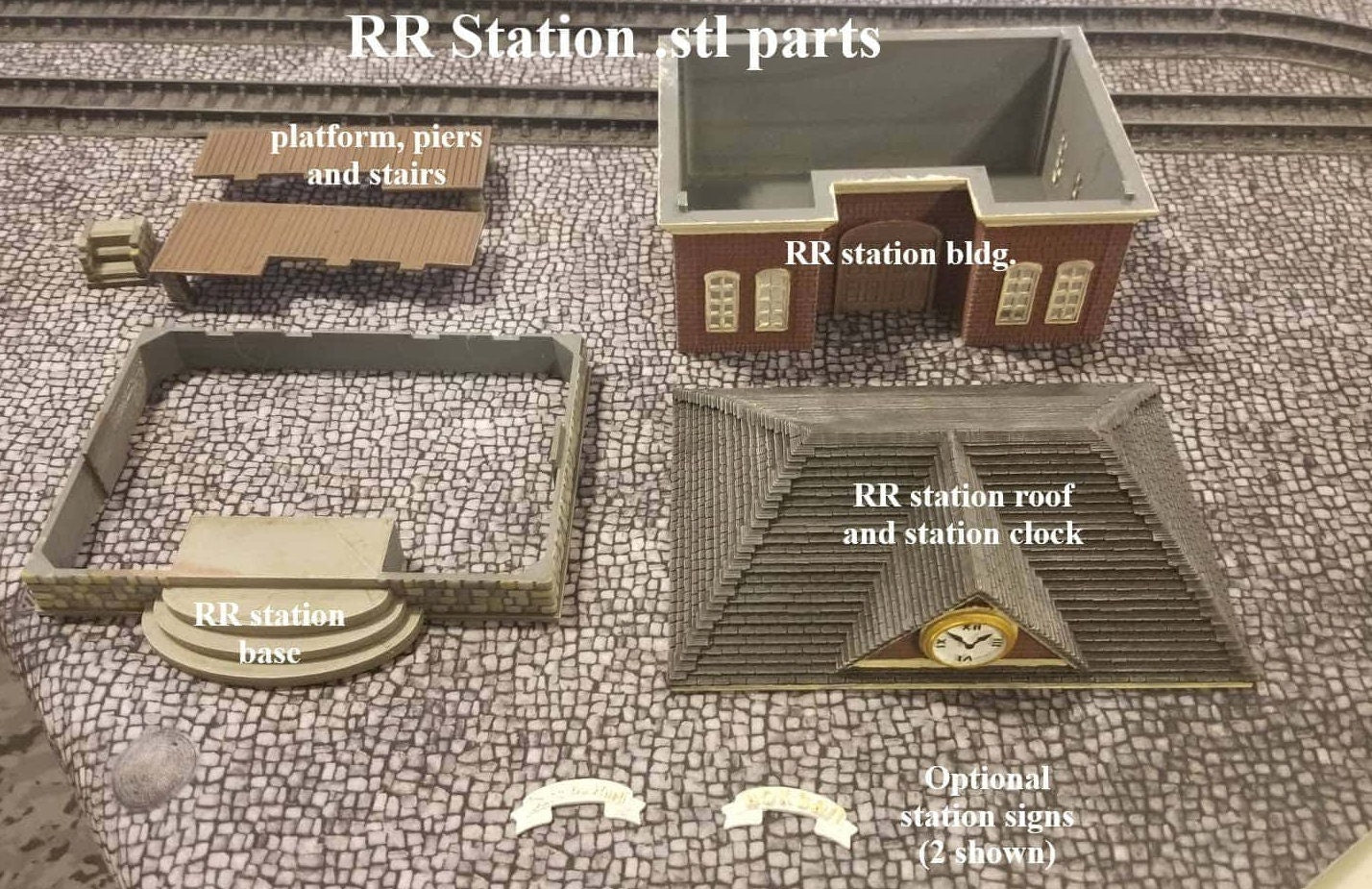 Wargaming Terrain Passenger Train Station Various Scales Historical Wargaming