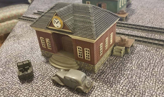 Wargaming Terrain Passenger Train Station Various Scales Historical Wargaming