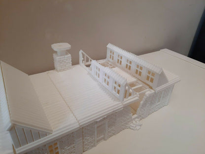 Wargaming Terrain Urban Interlocking Factory Various Scales Historical Wargaming