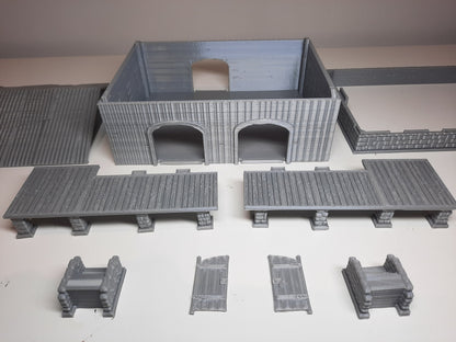 Wargaming Terrain Cargo Train Station Various Scales Historical Wargaming