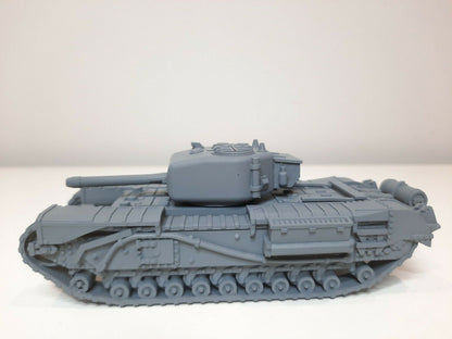 WWII British Churchill Mk IV Tank Resin Various Scales Historical Wargaming