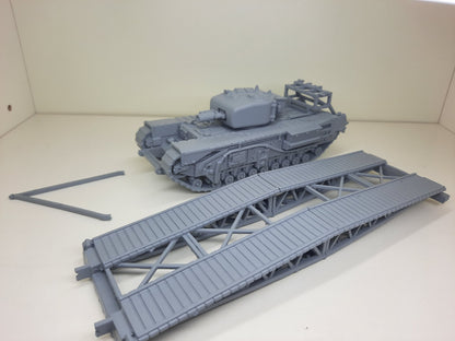 WWII Churchill AVRE SBG (Small Box Girder) Assault Bridge Tank Various Scales Historical Wargaming
