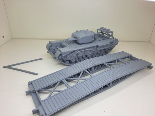 WWII Churchill AVRE SBG (Small Box Girder) Assault Bridge Tank Various Scales Historical Wargaming