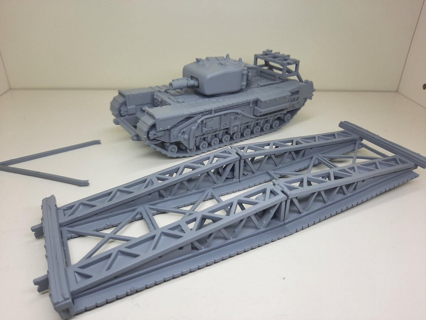 WWII Churchill AVRE SBG (Small Box Girder) Assault Bridge Tank Various Scales Historical Wargaming